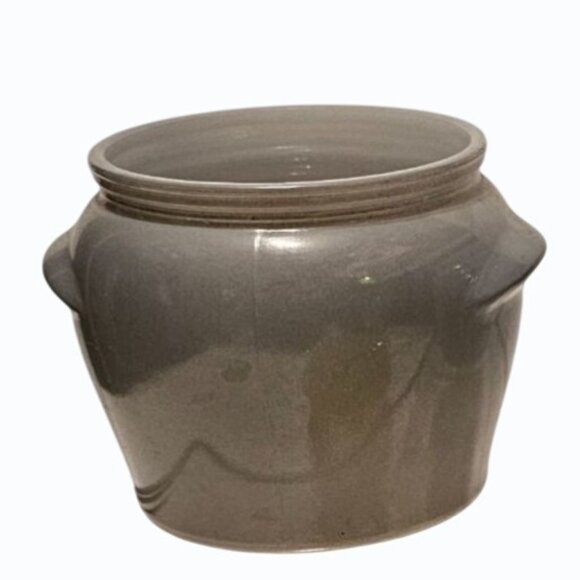 Vintage Glasbake Honey Whip Jars Pots -  Blue Yellow  Gray Lot of 3 NO LIDS - Picture 2 of 12